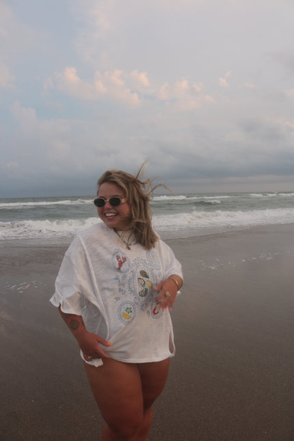 Seafood Plate Oversized Graphic Tee