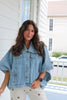 Denim Poncho Jacket