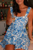 Delos Petals Royal Blue/ White Romper