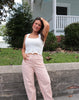 Peach/Cream Striped Pants