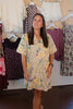 Funky Florals Denim Mini Dress