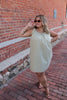 Light Green Striped BabyDoll Dress