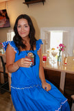Royal Blue Scalloped Maxi Dress