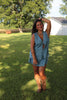 Open Front Denim Tank