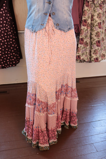 Boho Floral Maxi Skirt
