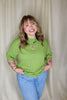 Green Short Sleeve Sweater