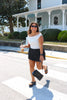 Black & White Polka Dot Mini Skirt
