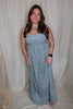 Green Striped Maxi Dress