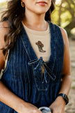 Embroidered Cowboy Boot Baby Tank