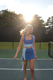 Blue MonoChrome Tennis Skort