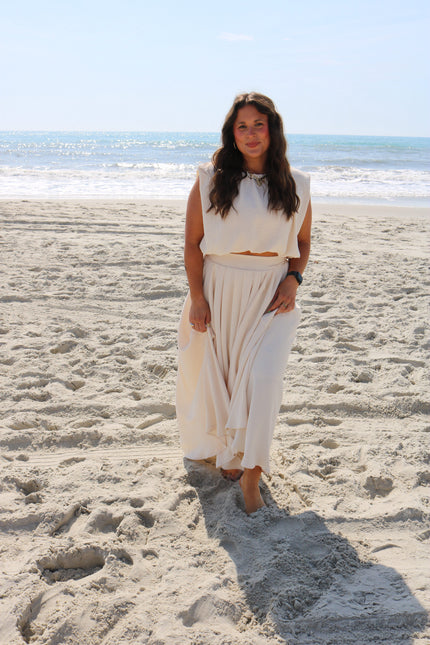 Cream Bubble Top