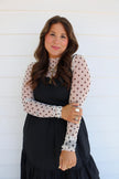 Sheer Polka Dot Top