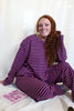 Pink/Navy Boxy Striped Long Sleeve