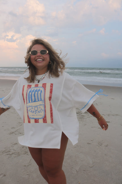 Sardine Oversized Graphic Tee
