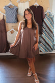 Brown Babydoll Dress