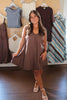 Brown Babydoll Dress
