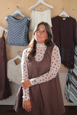 Sheer Polka Dot Long Sleeve