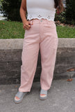 Peach/Cream Striped Pants