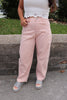 Peach/Cream Striped Pants