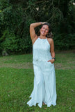 Flowy White Eyelet Pants