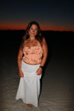 Orange Sequin Tube Top