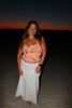 Orange Sequin Tube Top