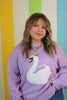 Lavender Swan Sweater