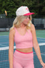 Red Gingham Athletic Tank