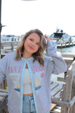 Sailboat Crewneck Cardigan