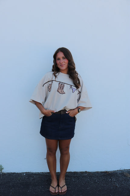 Dark Denim Micro Skirt