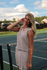 Misty Lilac Athletic Polo Tank