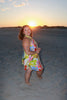 Tropical Floral Halter Mini Dress
