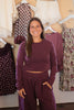 Dark Burgundy Long Sleeve Tee