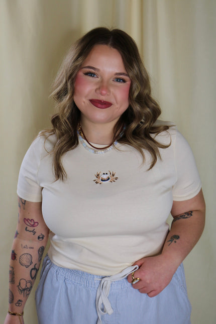 Beaded Crab Baby Tee