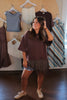 Oversized Brown Tee