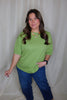 Green Short Sleeve Sweater