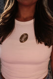 Beaded Football Tee