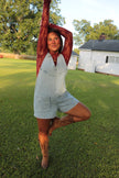 Denim Western Romper