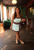 Teal & Brown Wrap Skort