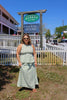 Green Gingham Peplum Tank