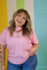 Pink/White Stripe Tee