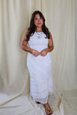 White Ruffle Maxi Skirt