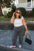 White/Black Polka Dot Off the Shoulder Top