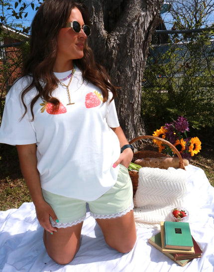 Lounge Shorts w/ Lace Trim