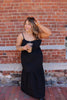 Black Open Back Maxi Dress