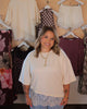 Oversized Cream Lace Tee