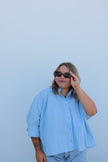 Sky/Lemon Button Up Shirt
