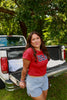 Red USA Baby Tee