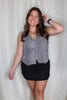 Leopard Print Denim Vest
