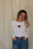 Phoenix Beaded Long-sleeve Top